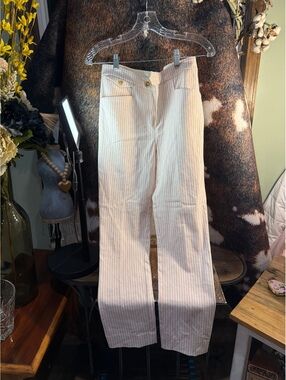 Anthropologie The Essential Slim Striped Pants Size 4